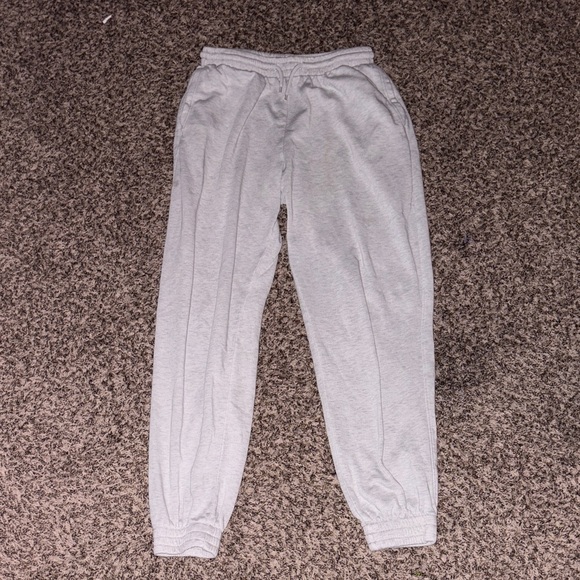 Divided Pants - Divided by H&M Light Gray Adjustable Women's Joggers w Pockets